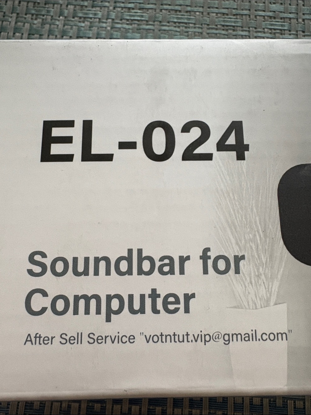 Black Soundbar for Computer -